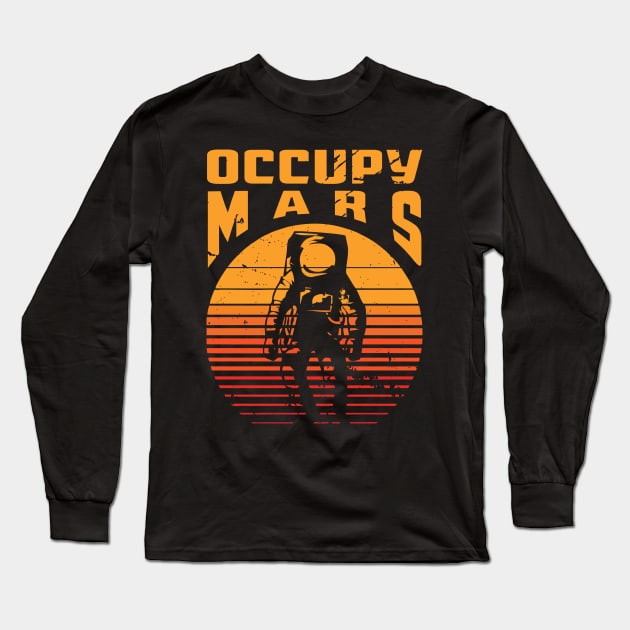 Occupy Mars Long Sleeve T-Shirt by area-design